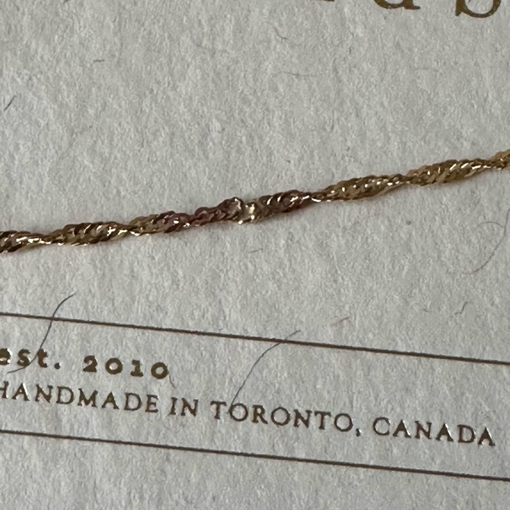 Bluboho Twisted Chain Necklace 10k Gold - Picture 4 of 7